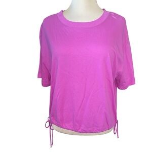 Lou & Grey T-shirt 100% cotton short sleeve round neckline cropped Sz small NWT